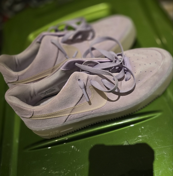 Nike Air Force I, platform size 10 women, suede exterior, - Picture 5 of 6